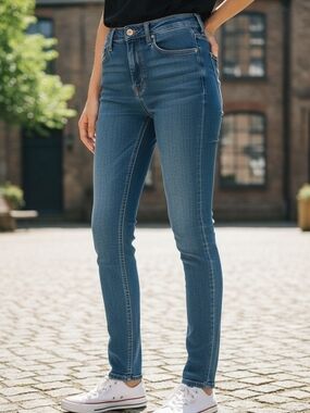 Free People Skinny Jeans Size 26 Dark Denim Stretch NWT $78